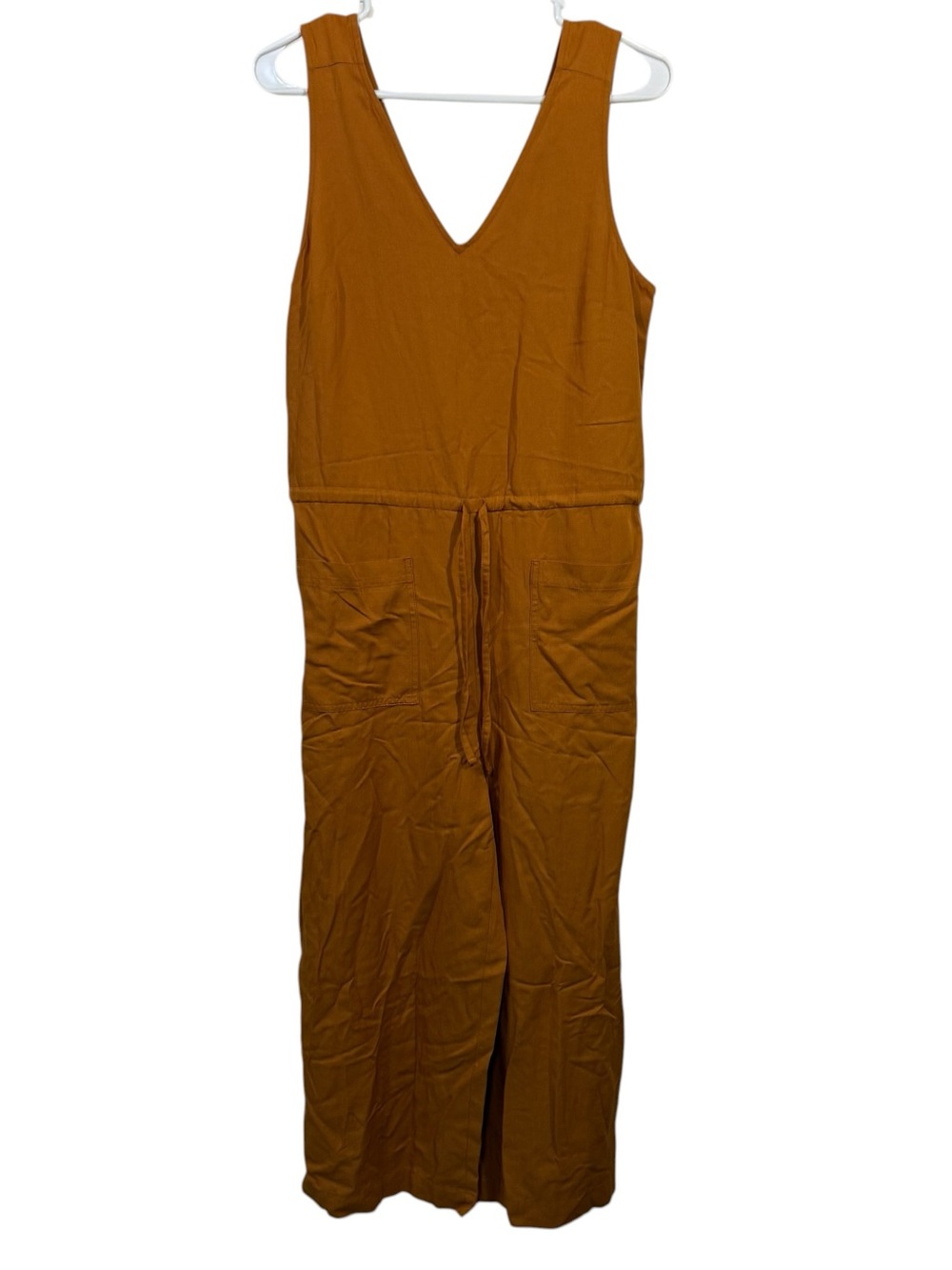 NWT Old Navy Burnt Orange V-Neck Wide Leg Jumpsuit Romper